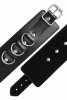 Anonymo handcuffs, PU leather, black